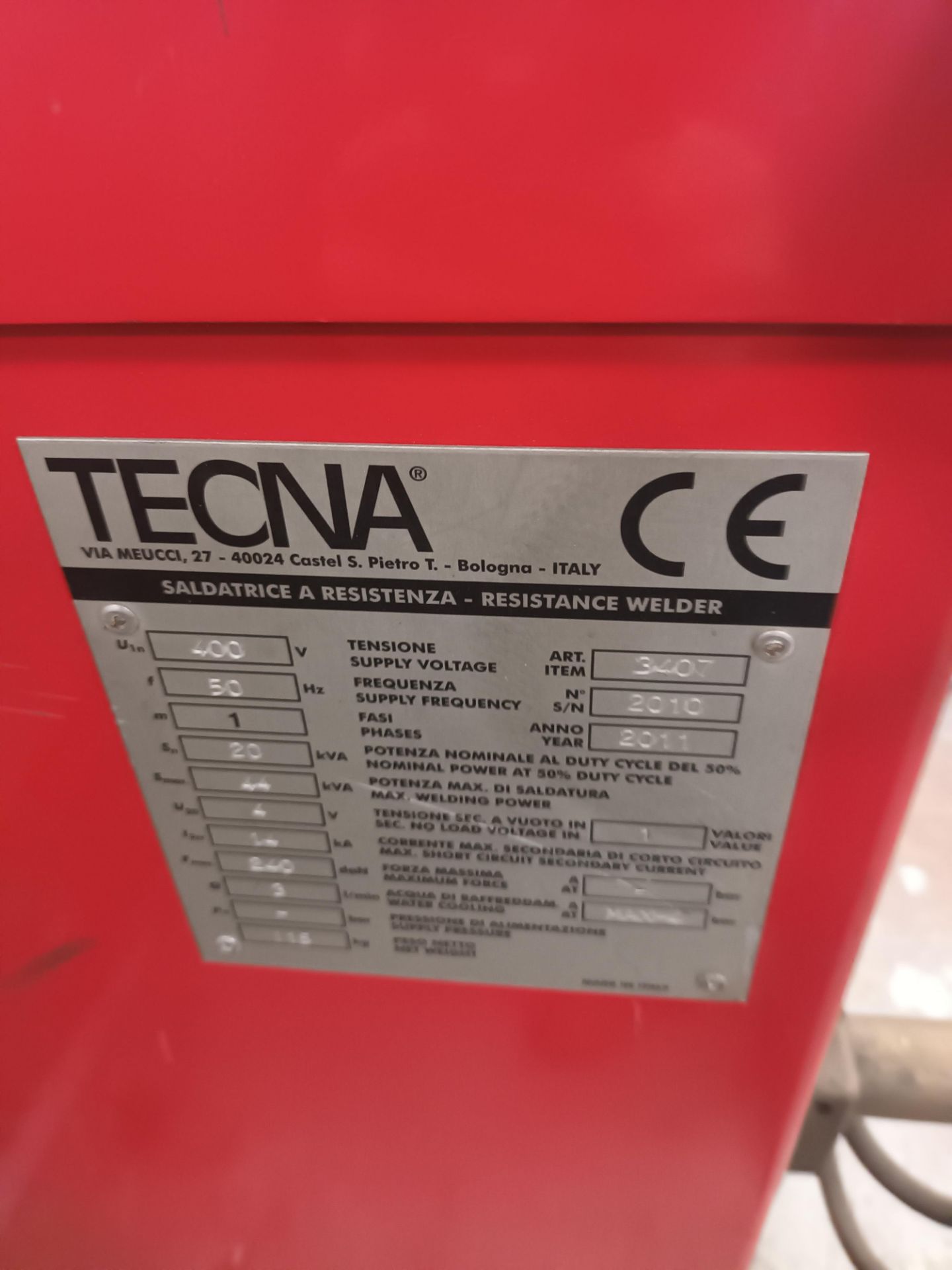 Tecna TE25 spot welder - Image 2 of 3