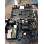 Panasonic EY6813 cordless hammer drill with carry case, two batteries and charger