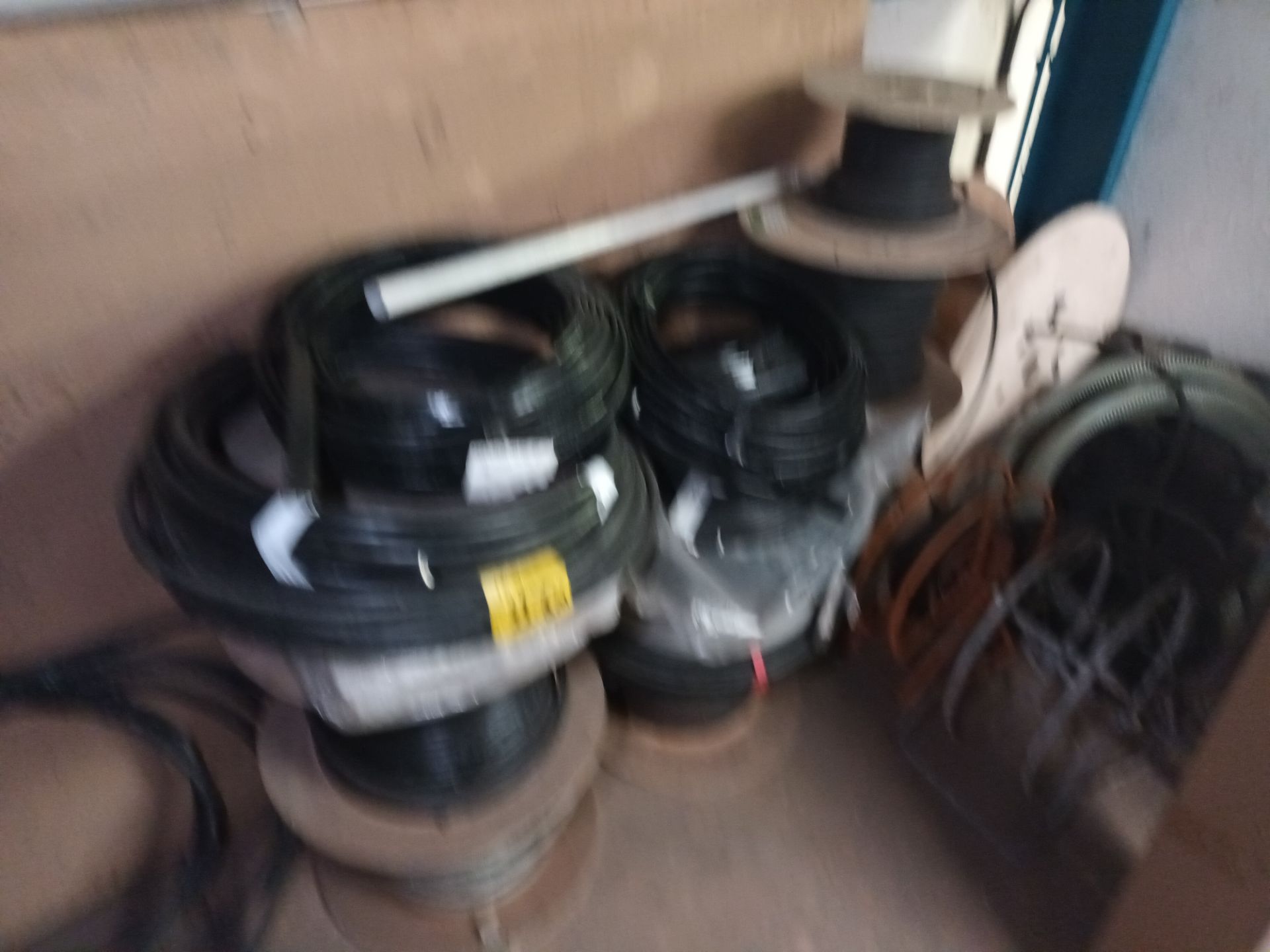 Contents of upstairs stock room to include large quantity of various wire insulation tape, adaptable - Image 15 of 17
