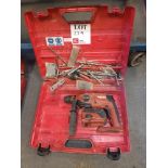 Hilti TE 2-A22 cordless rotary hammer drill with battery and carry case