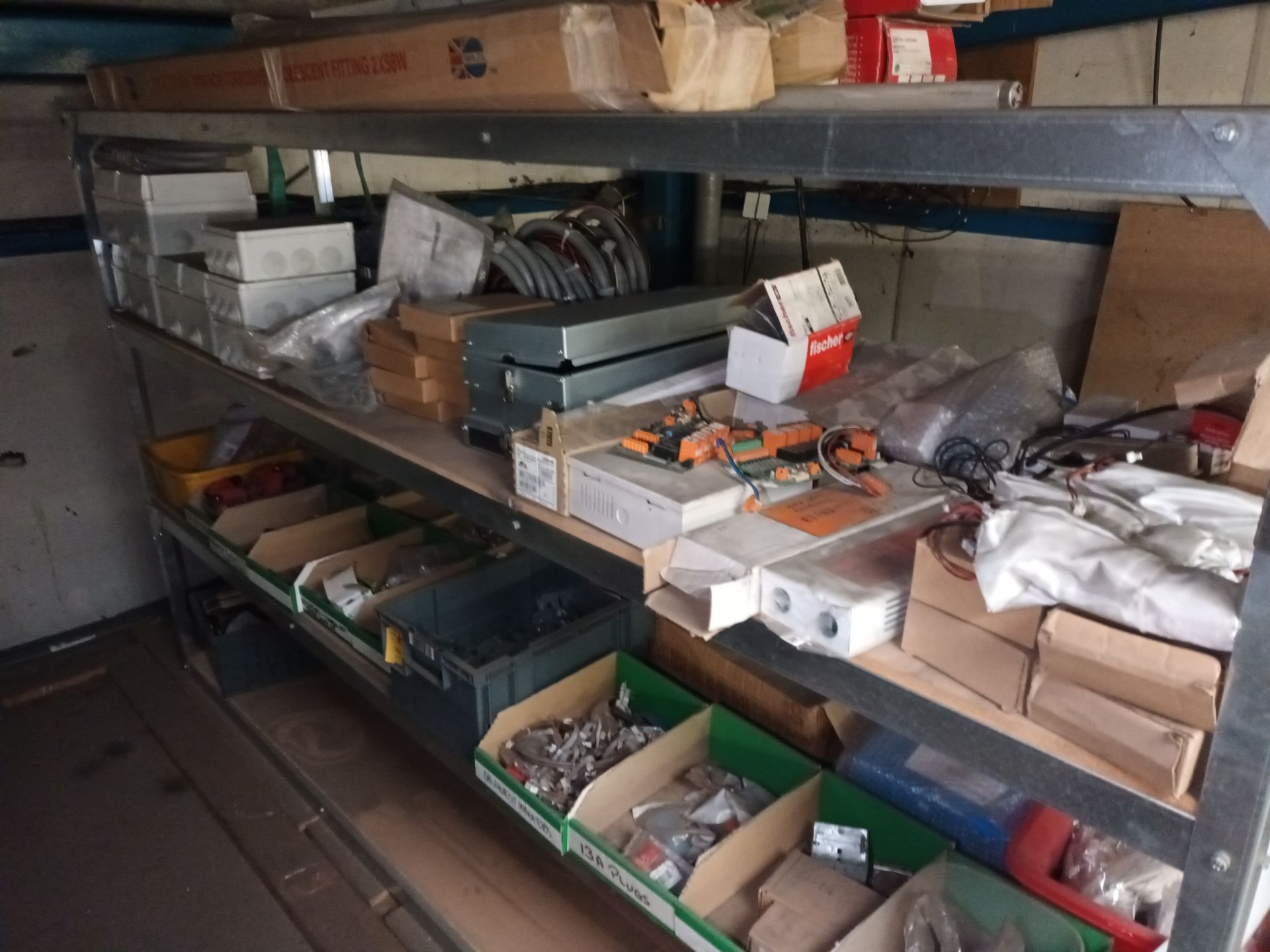 Contents of upstairs stock room to include large quantity of various wire insulation tape, adaptable - Image 12 of 17