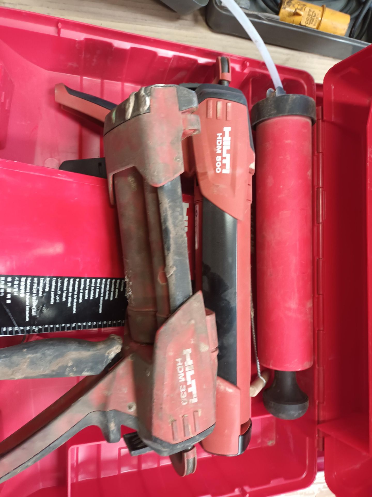 Two Hilti glue guns with carry cases - Image 2 of 4