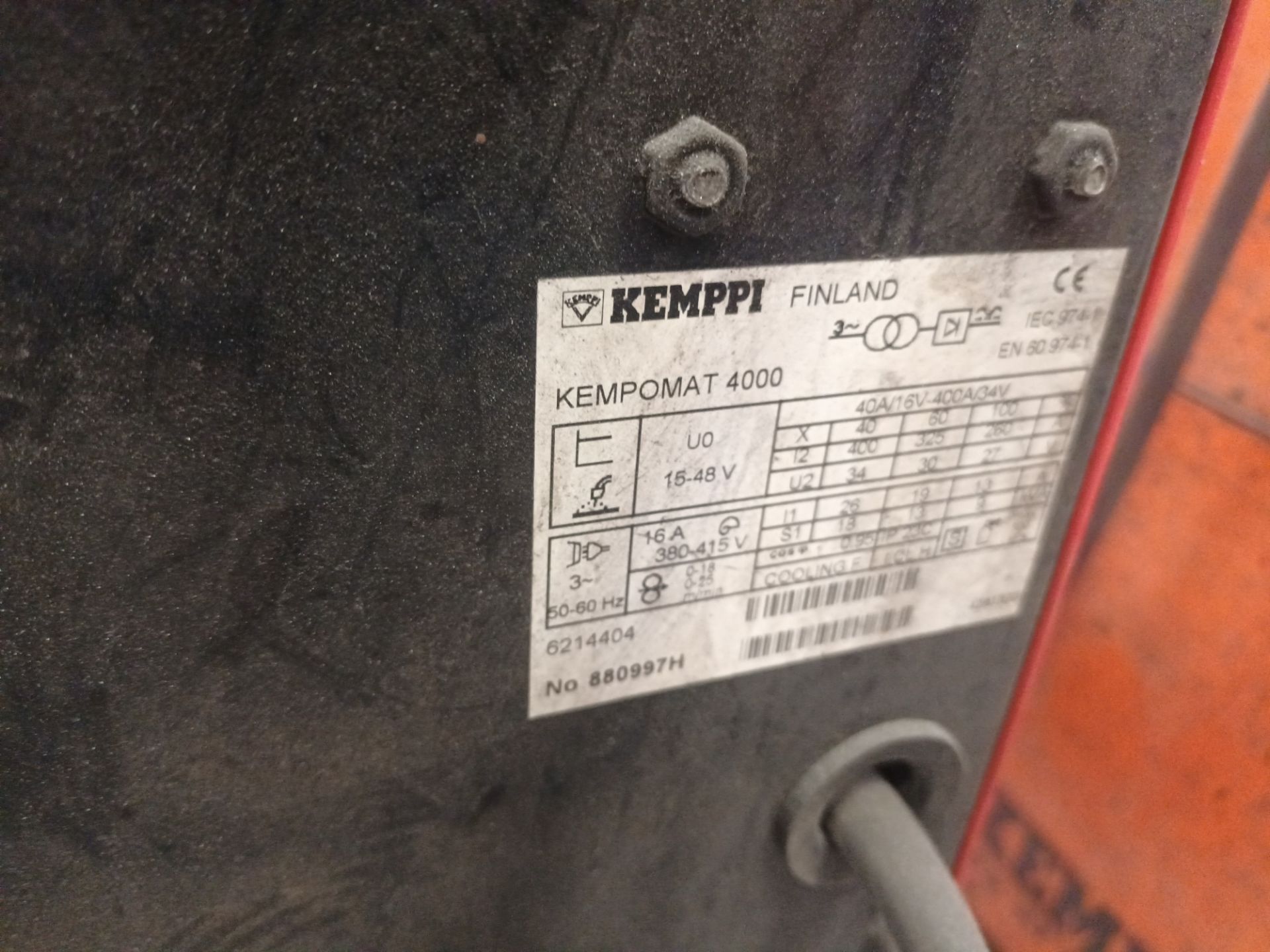 Kemppi KempoMat 4000 welder - Image 2 of 3