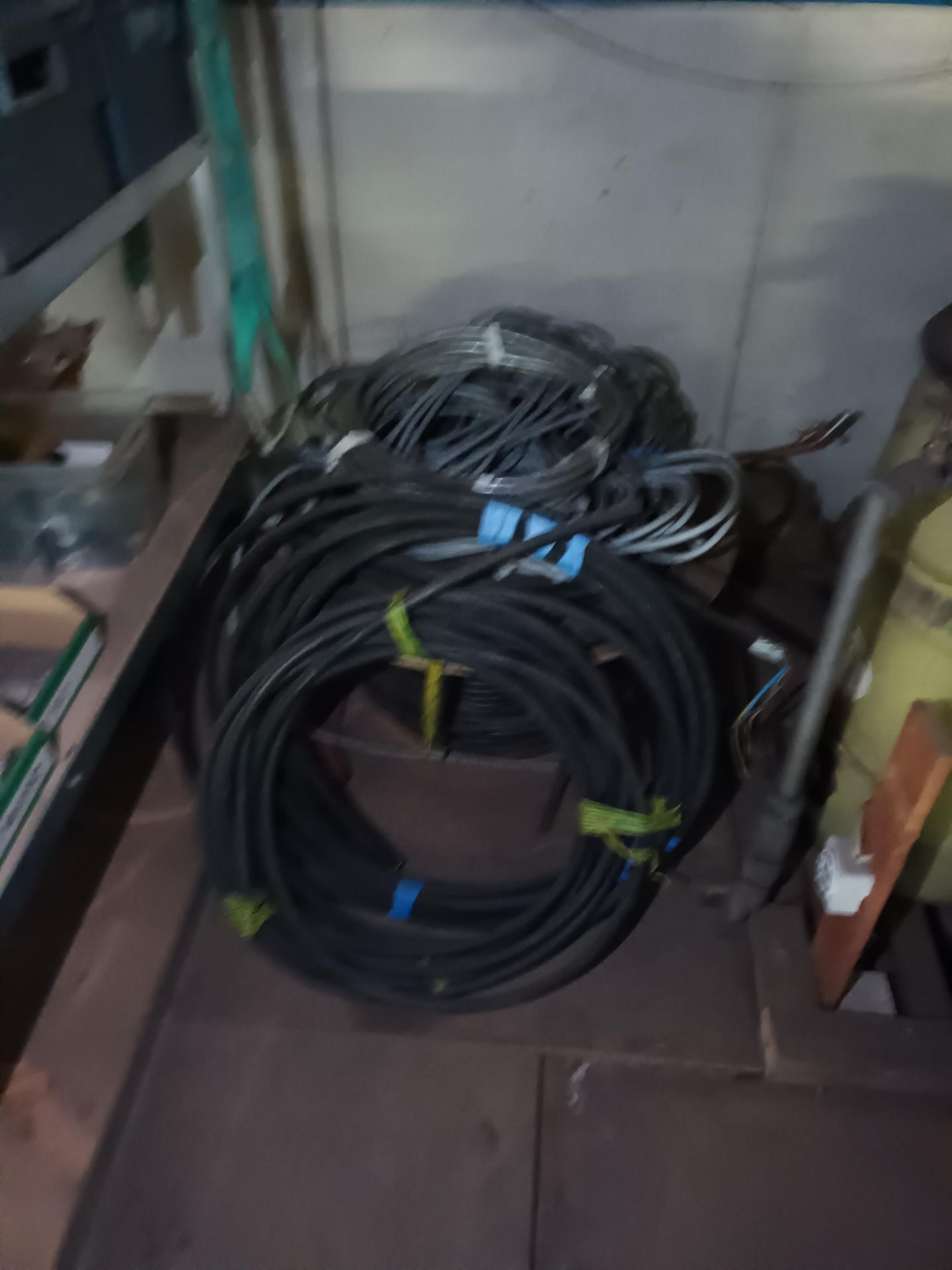 Contents of upstairs stock room to include large quantity of various wire insulation tape, adaptable - Image 13 of 17