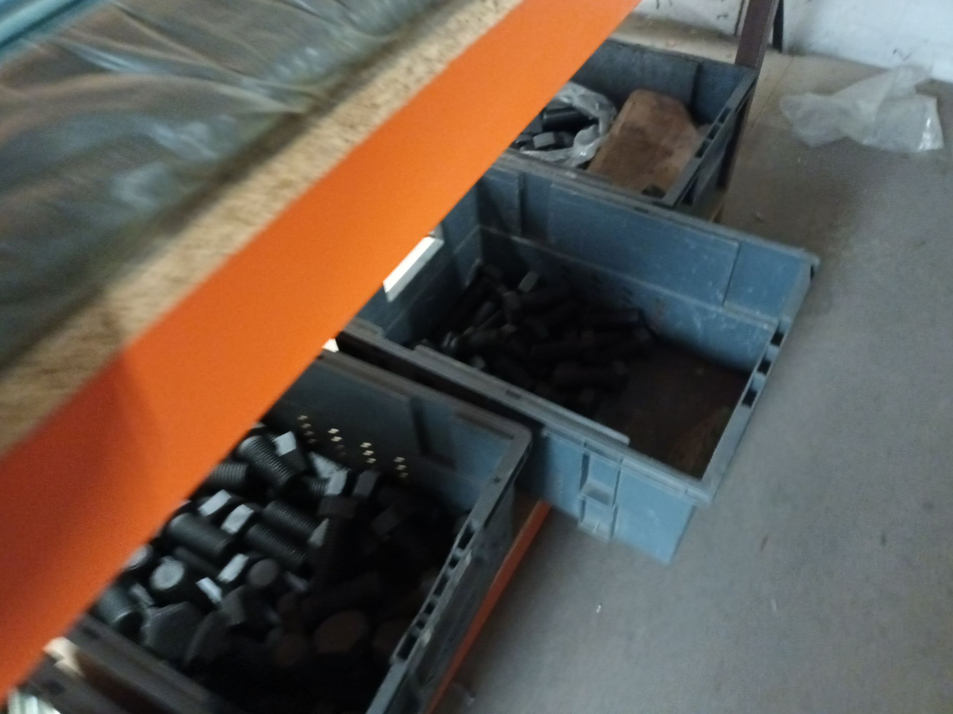 Contents of racking to include a quantity of nuts, bolts, screws and fixings etc (as lotted, exclude - Image 10 of 12