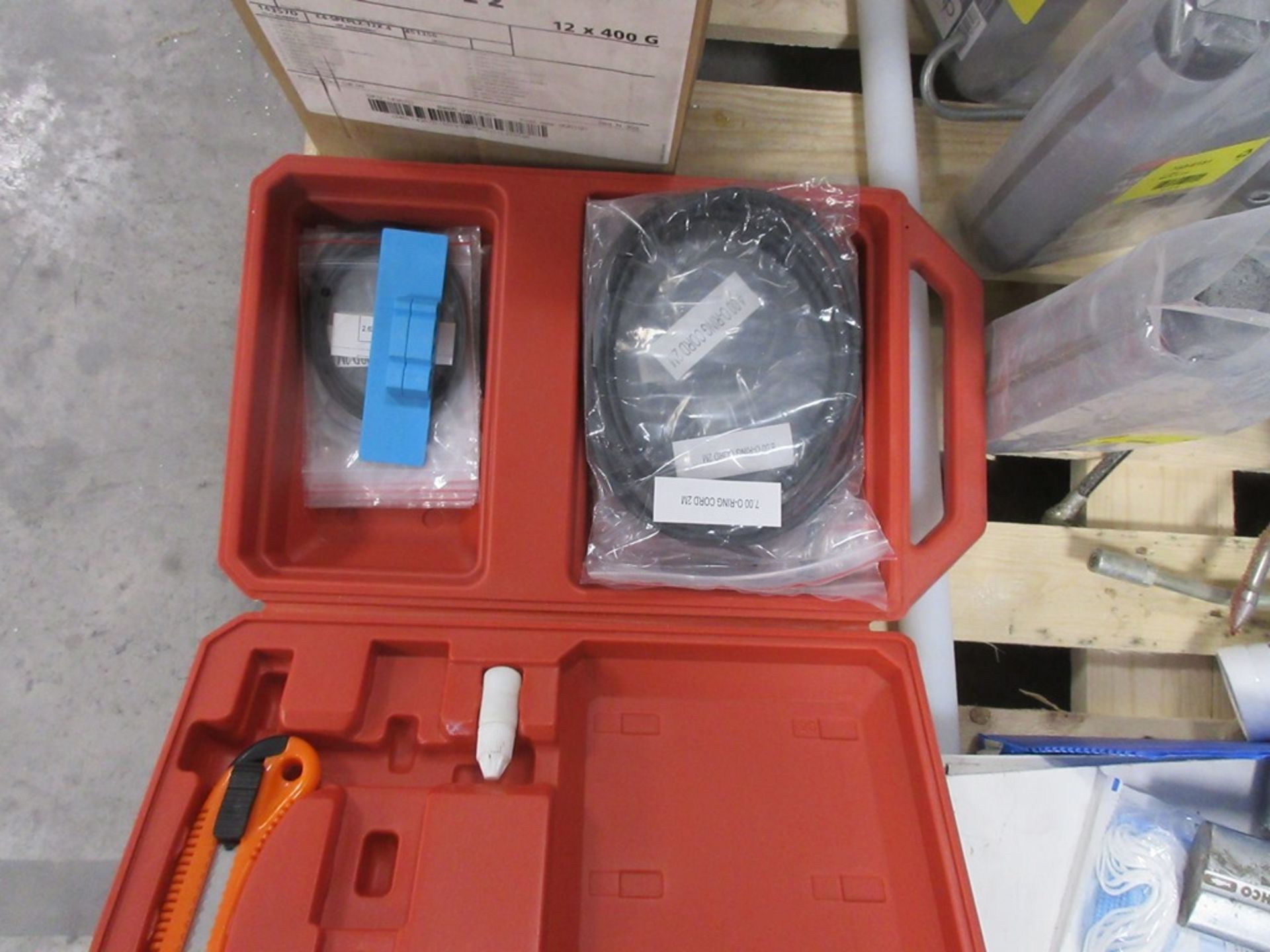 Pallet of miscellaneous lot to include tooling, compression kits, lubricant applicators, vacuum - Image 2 of 9