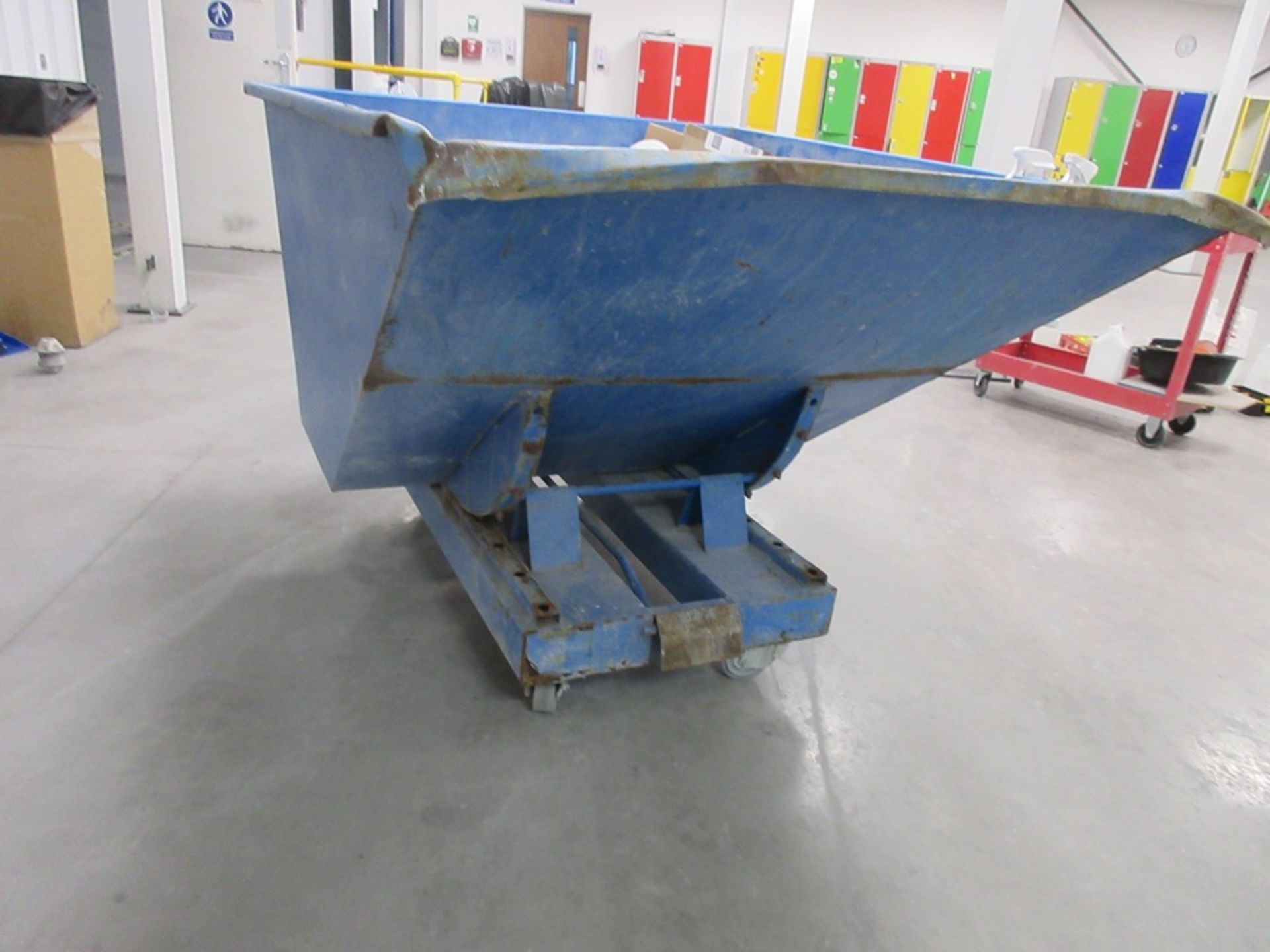 Forklift mounting tipping skip, 1200 x 1500mm