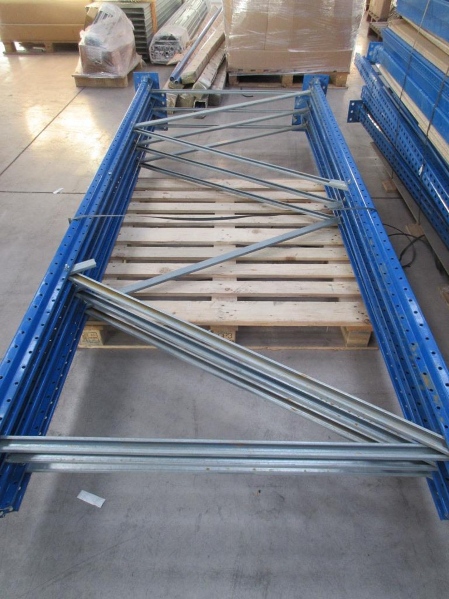 Five pallets of assorted pallet and stores racking, uprights & cross beams - Image 5 of 6