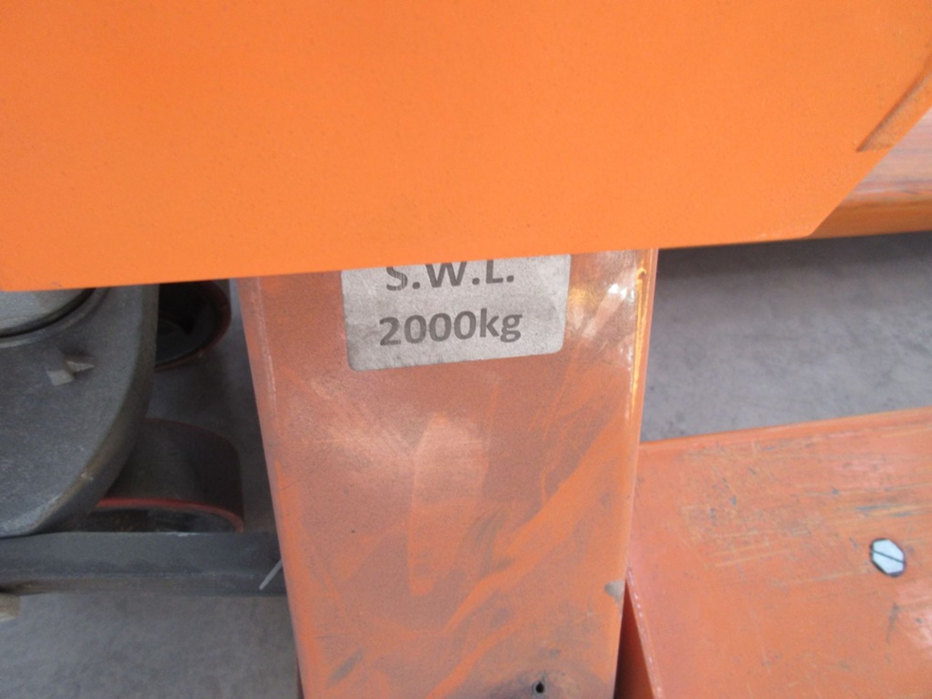 Oneweigh 2000kg pallet truck, with inbuilt weigh scales, serial no. 21032601 - Image 4 of 5