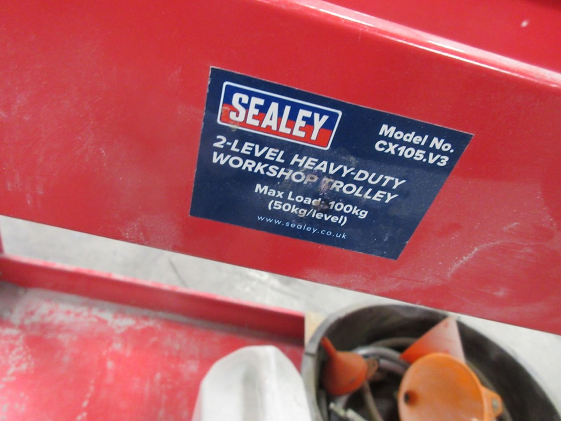 Sealey twin level mobile workshop trolley - Image 2 of 3
