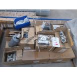 Pallet of assorted Infinity tube pipe fittings and brackets