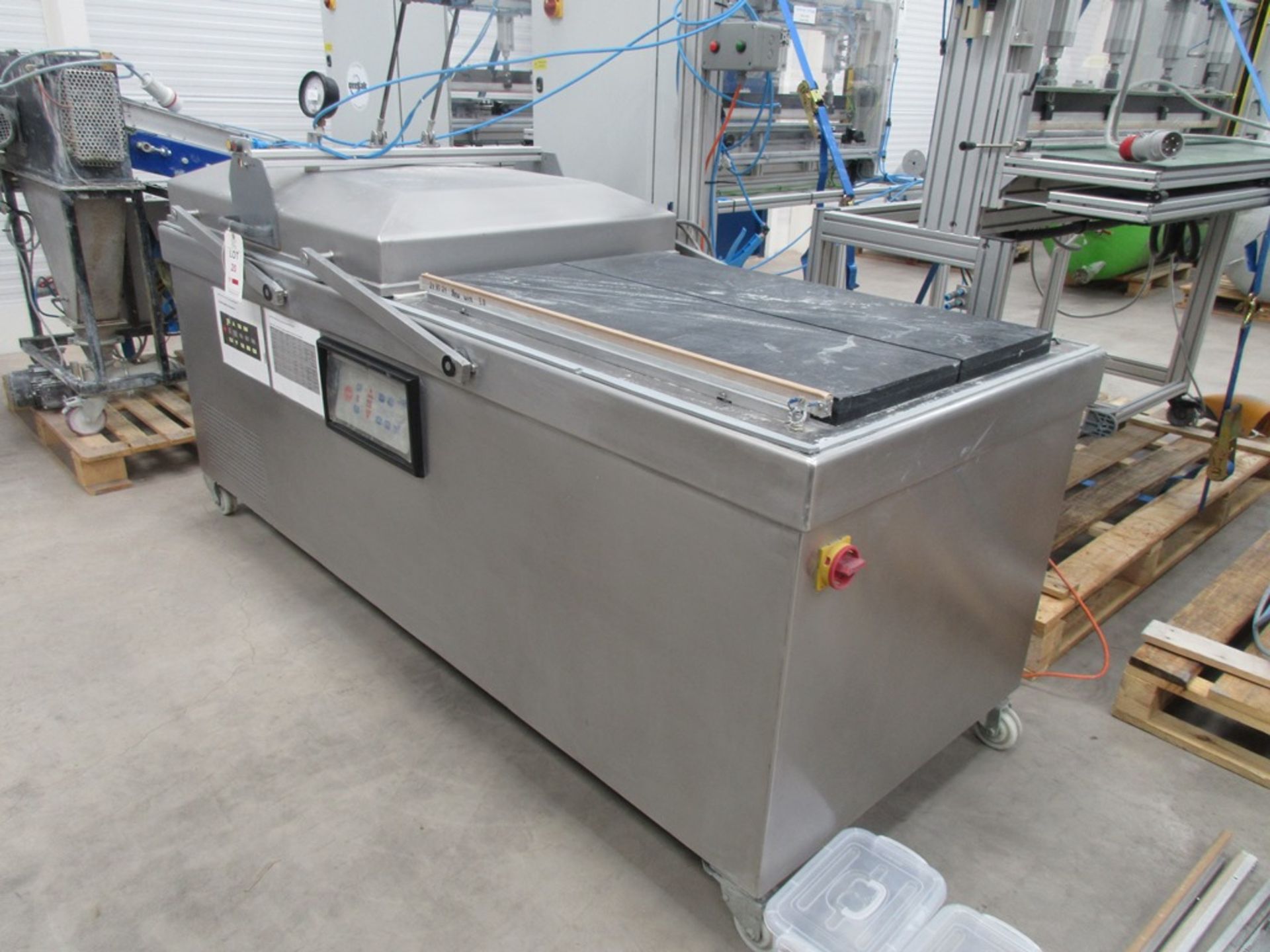 Intervac INV 36/36 stainless steel vacuum packer, mobile, serial no. 2137 (2006) - Image 3 of 7