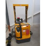 Jungheinrich EJB14 battery operated pedestrian forklift and charger, serial no. 90052971 (2002),