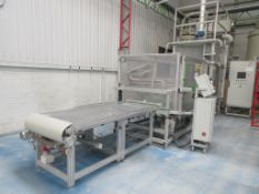 Gasbarre insulation board, 28 tonne electric press (no serial no.), bed size 680 x 980mm, working