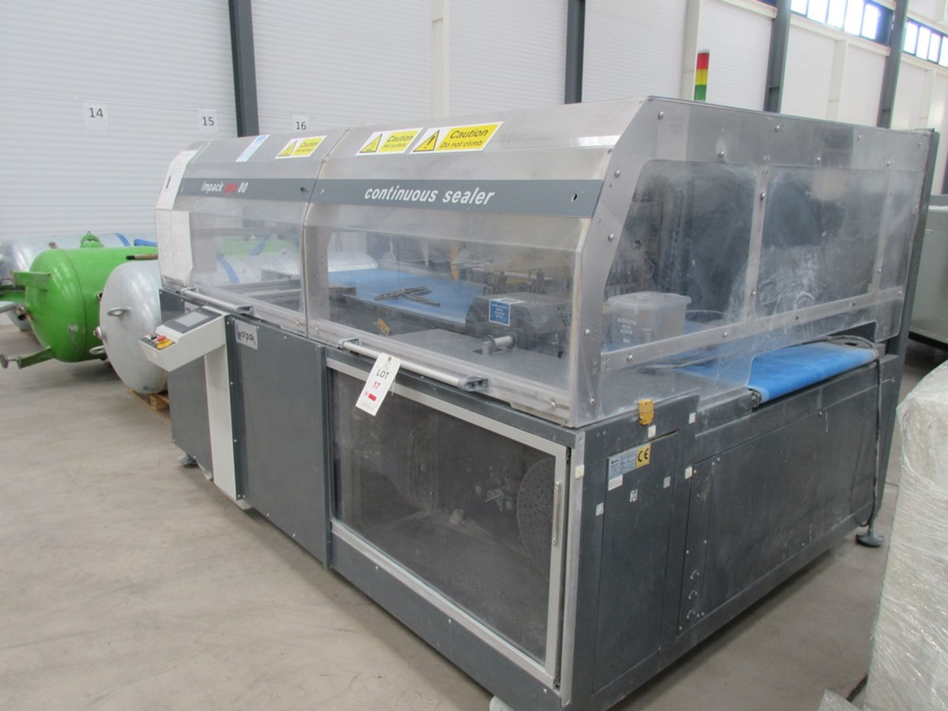 Maripak Impack 80 Pro left automated continuous sealer, serial no. 15792 (2019), belt dimensions - Image 6 of 10