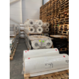 Sixteen pallets x 4rolls, 2 pallets x 2 rolls of Cryovac, 1005m² per roll, amount 51,680