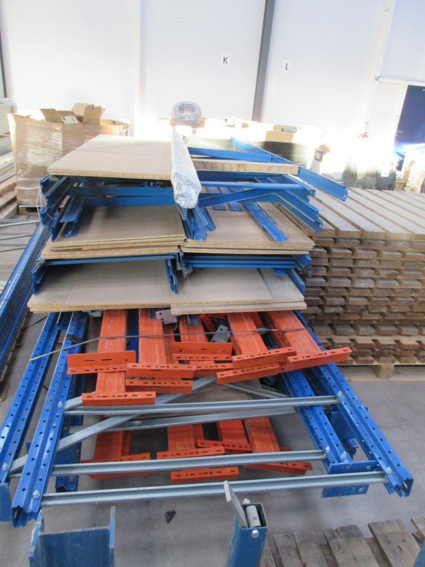 Five pallets of assorted pallet and stores racking, uprights & cross beams - Image 2 of 6