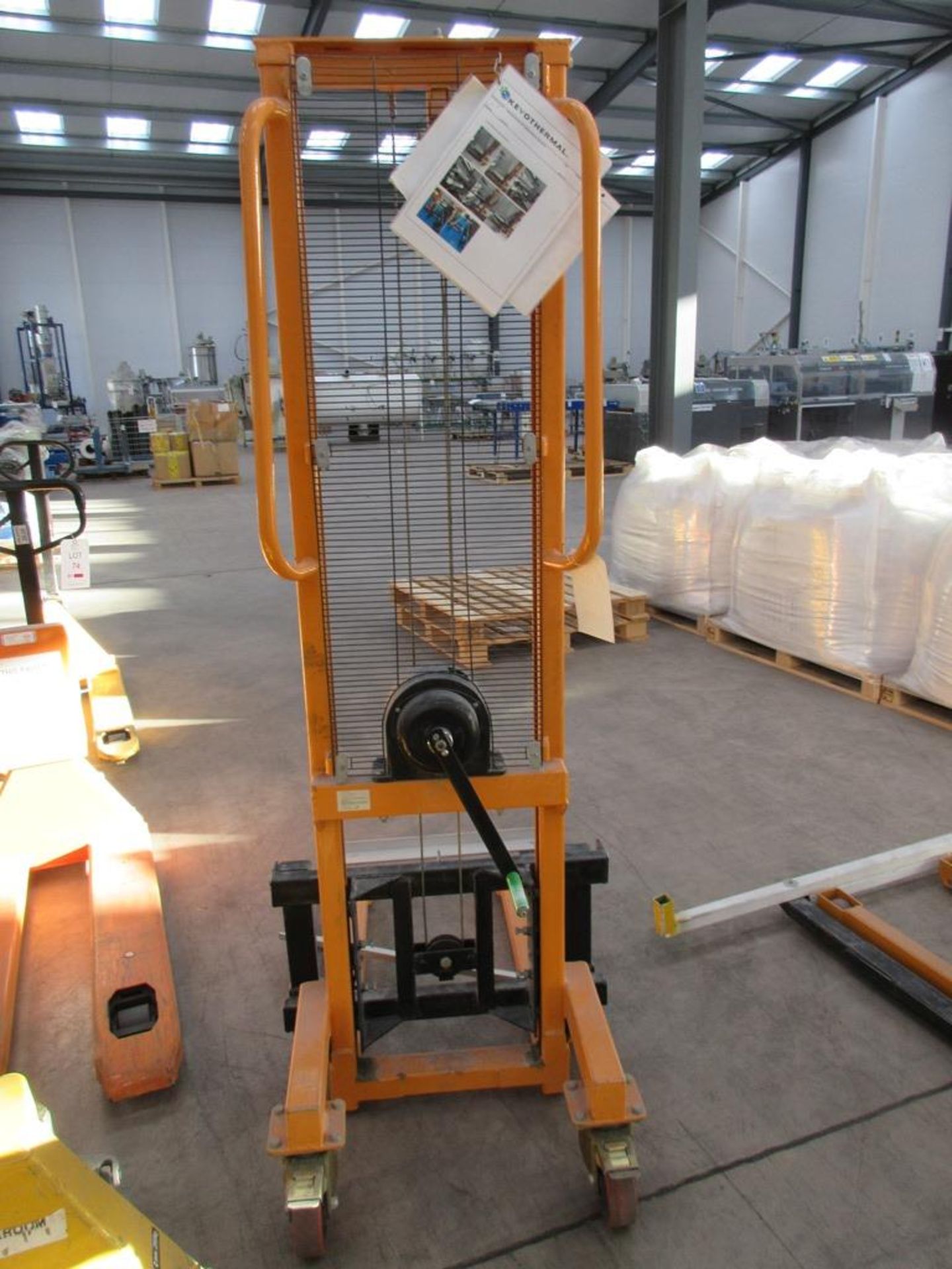 Total Lifter 250kg winch stacker, fork width 150-690m, fork length 800mm, lift height 1500mm, serial - Image 2 of 5