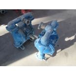 Two Sandpiper diaphragm pumps, model nos. S15B1A1WAB5600 (2012) and S15B1ABWAB5600 (2017)