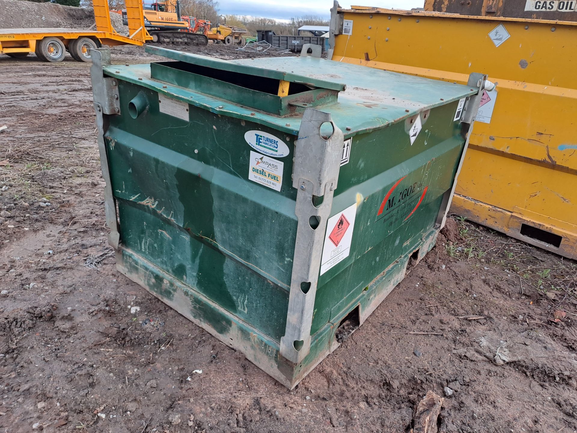 Fuel Bank FB220 bunded IBC skid mounted container, serial no. 14801, capacity 901 ltrs, with - Image 4 of 5