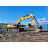 Hyundai HX430L 43t excavator, serial no. HHKHKC01CE0000027, Year: 01/2021, hours: 379, Key: 1,