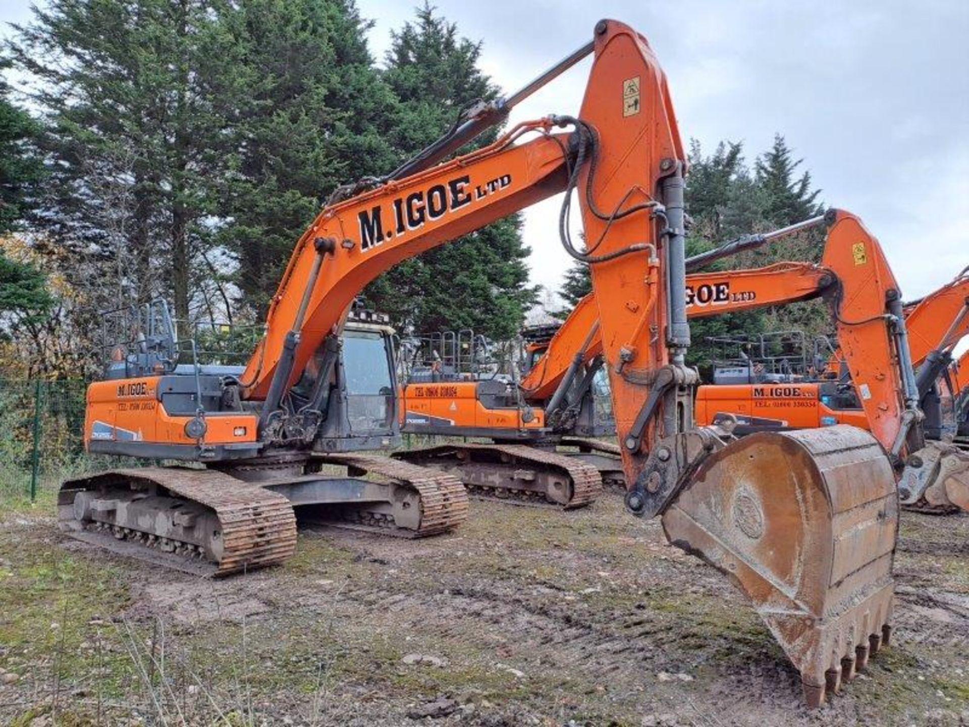 Doosan DX255LC-5 25.5t excavator, serial no. DHKCEBBXAH0001366, Year: 2017, Hours: 6,194, Key: 1, - Image 14 of 21