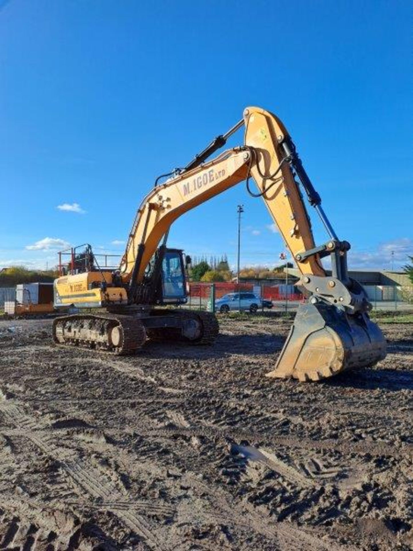 Hyundai HX430L 43t excavator, serial no. HHKHKC01CE0000027, Year: 01/2021, hours: 379, Key: 1, - Image 3 of 26