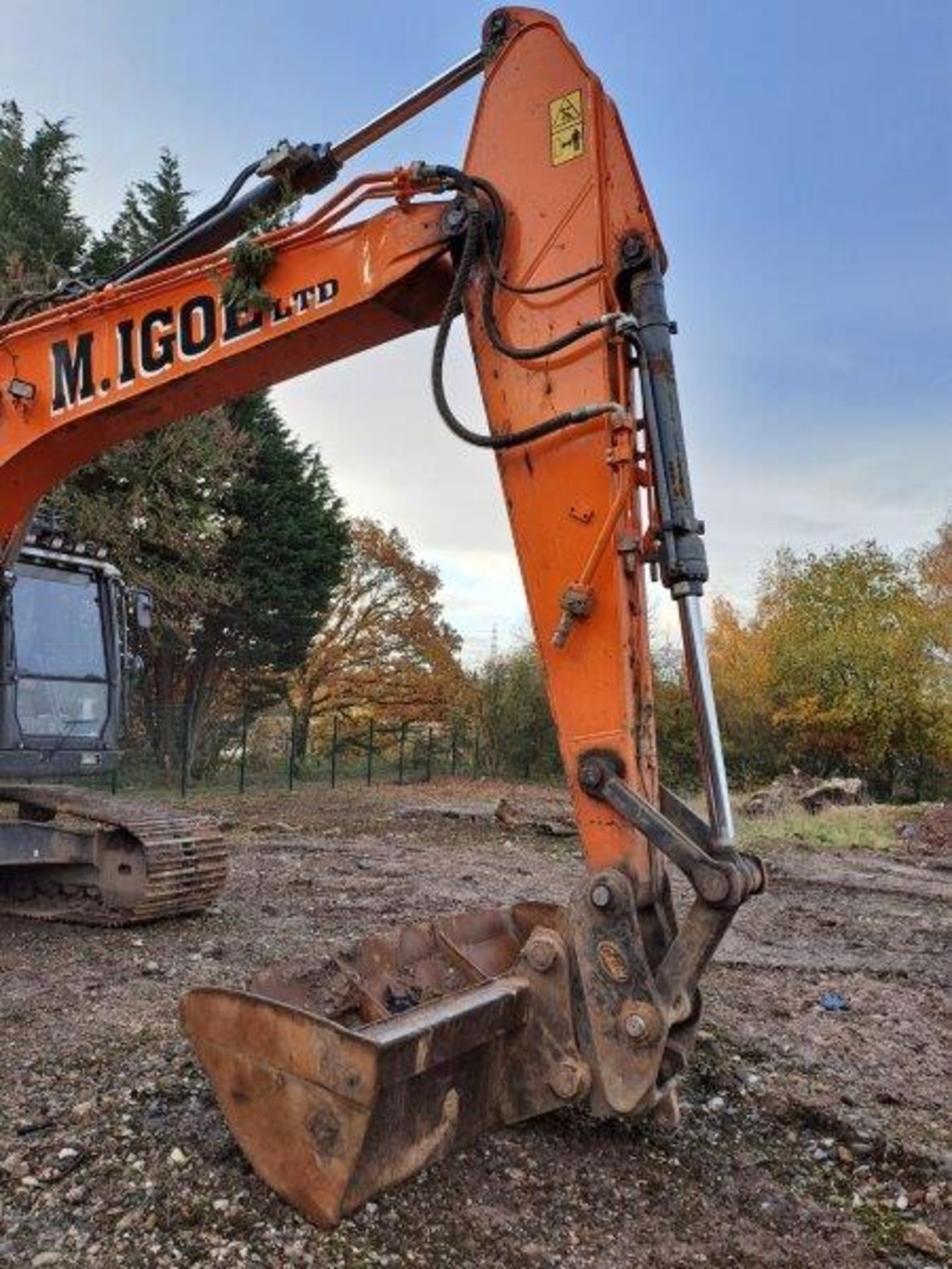 Doosan DX255LC-5 25.5t excavator, serial no. DHKCEBBXJH0001380, Year: 2018, hours: 7,221, Key: 1, - Image 17 of 23