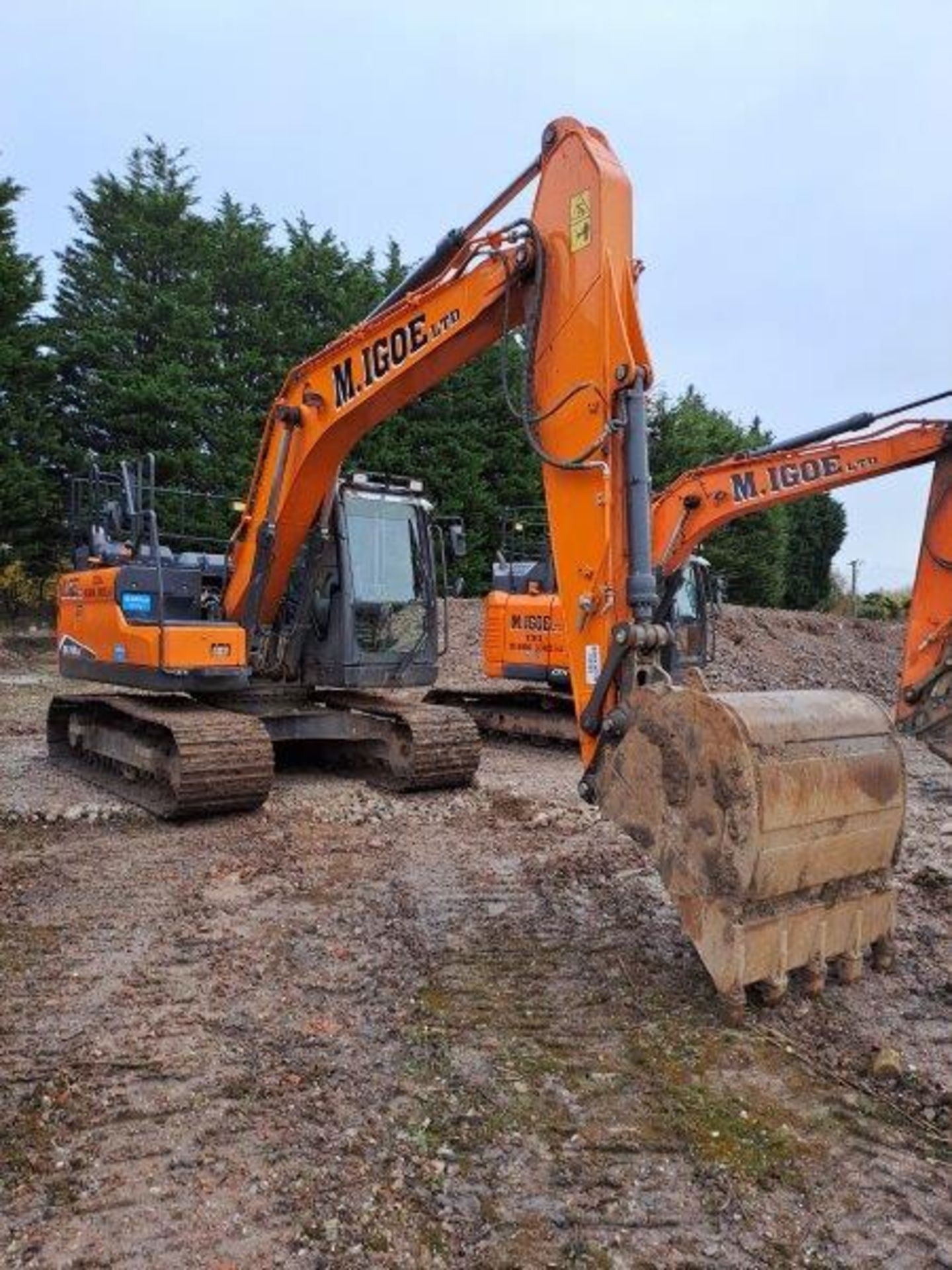 Doosan DX140LC-7 14t excavator, serial no. DHKCEBDTTM0001038, Year: 2021, hours: 2,074, Key: 1, with - Image 8 of 20