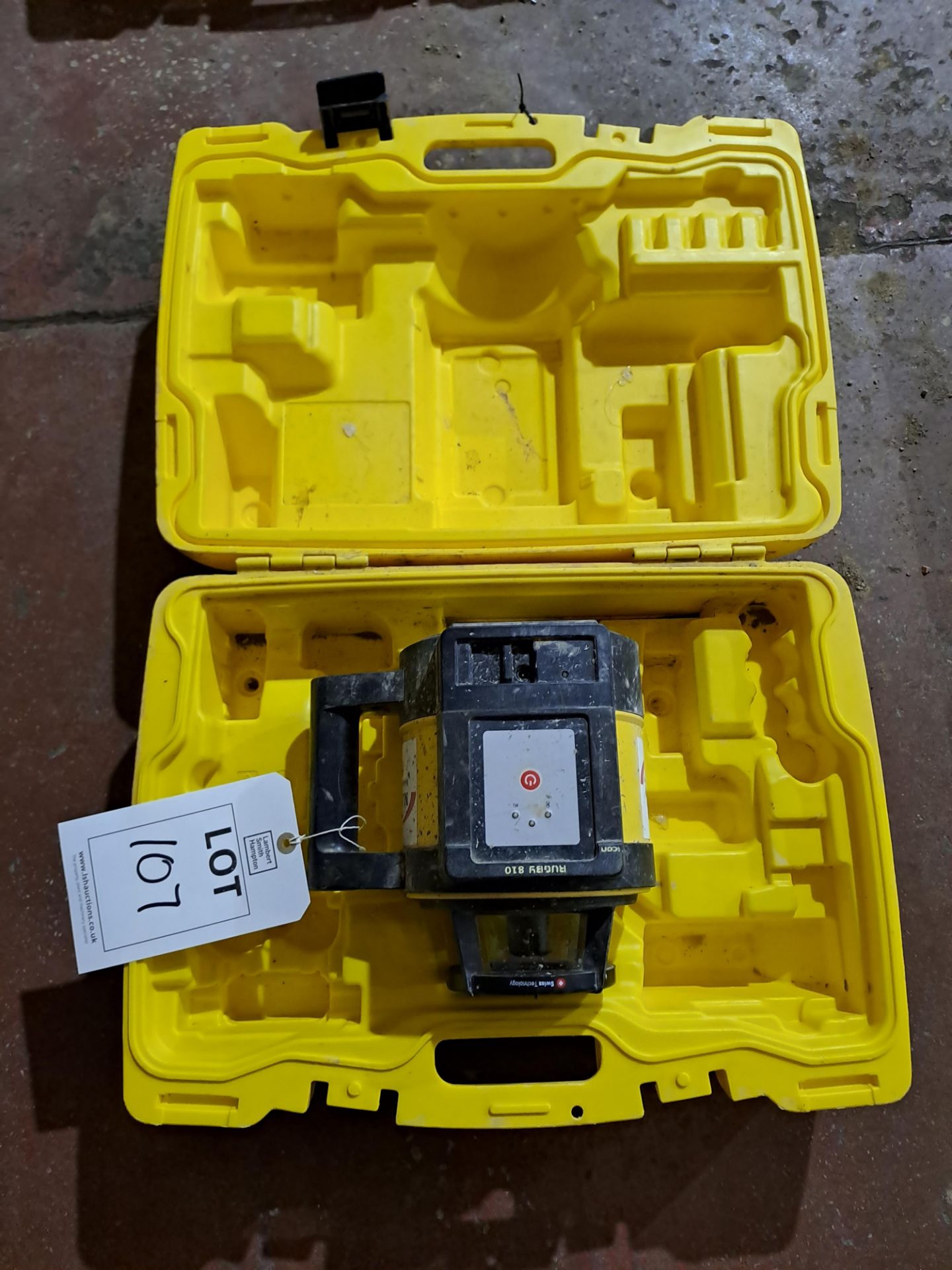 Leica Rugby 810 laser level, serial no. 12638105124, with carry case