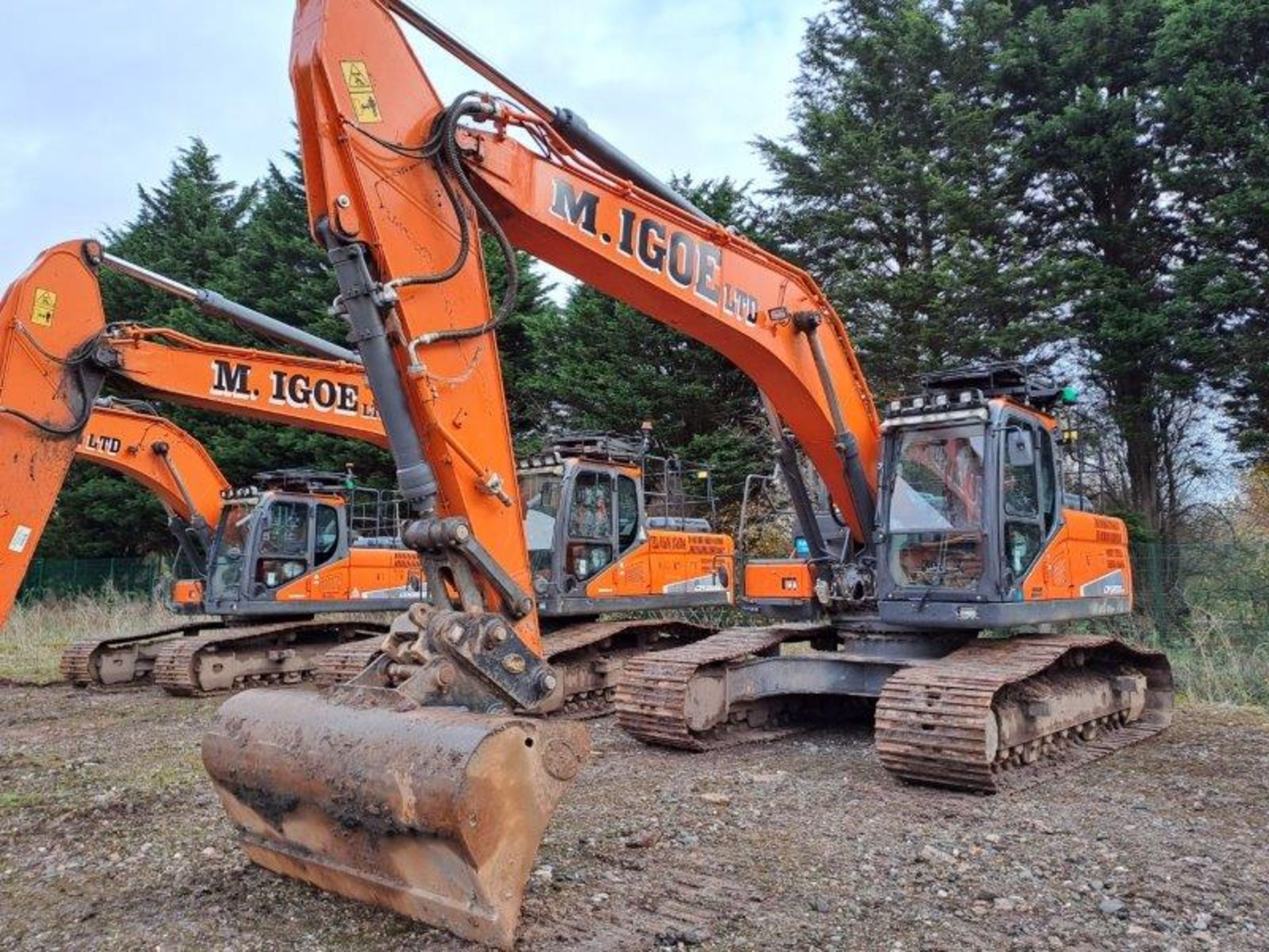 Doosan DX255LC-5 25.5t excavator, serial no. DHKCEBBXLK0001747, Year: 2021, hours: 2,752, Key: 1, - Image 3 of 23