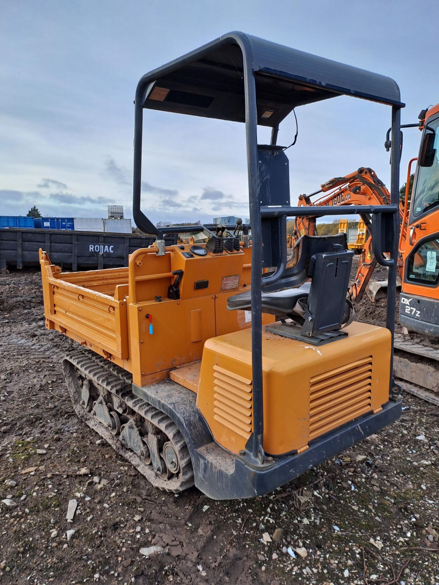 Messersi TCH1500/C/U tracked dumper, serial no. A7002349, year: 2007, with green light, orange - Image 3 of 9