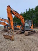 Doosan DX140LCR-5 14t excavator, serial no. DXCCEBBSLK0020280, Year: 2019, Hours: 4,729, Key: 1,