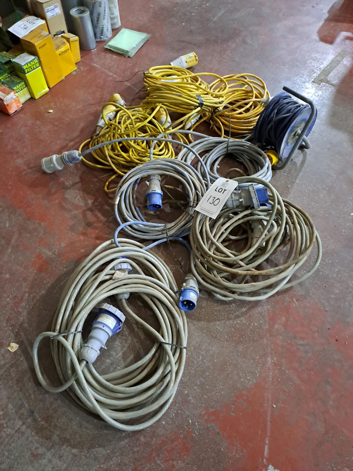 Quantity of various 3 phase extension cables - Image 2 of 2