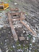 Excavator pallet forks