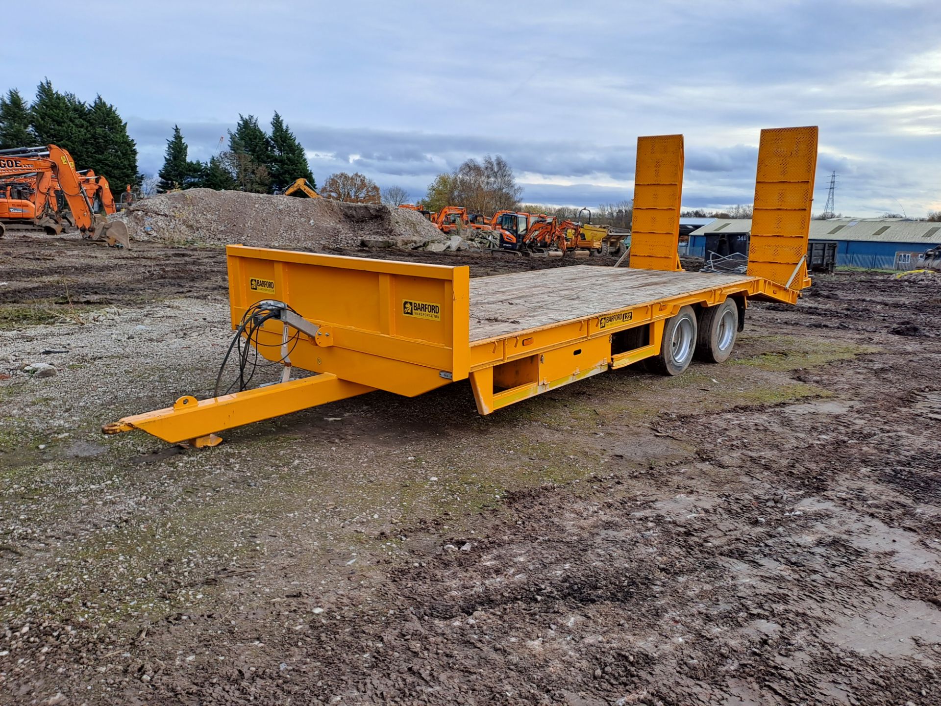 Barford L22 twin axle low loader beavertail plant trailer, serial no. SH-L22-S-A-444, Build No. - Image 2 of 7