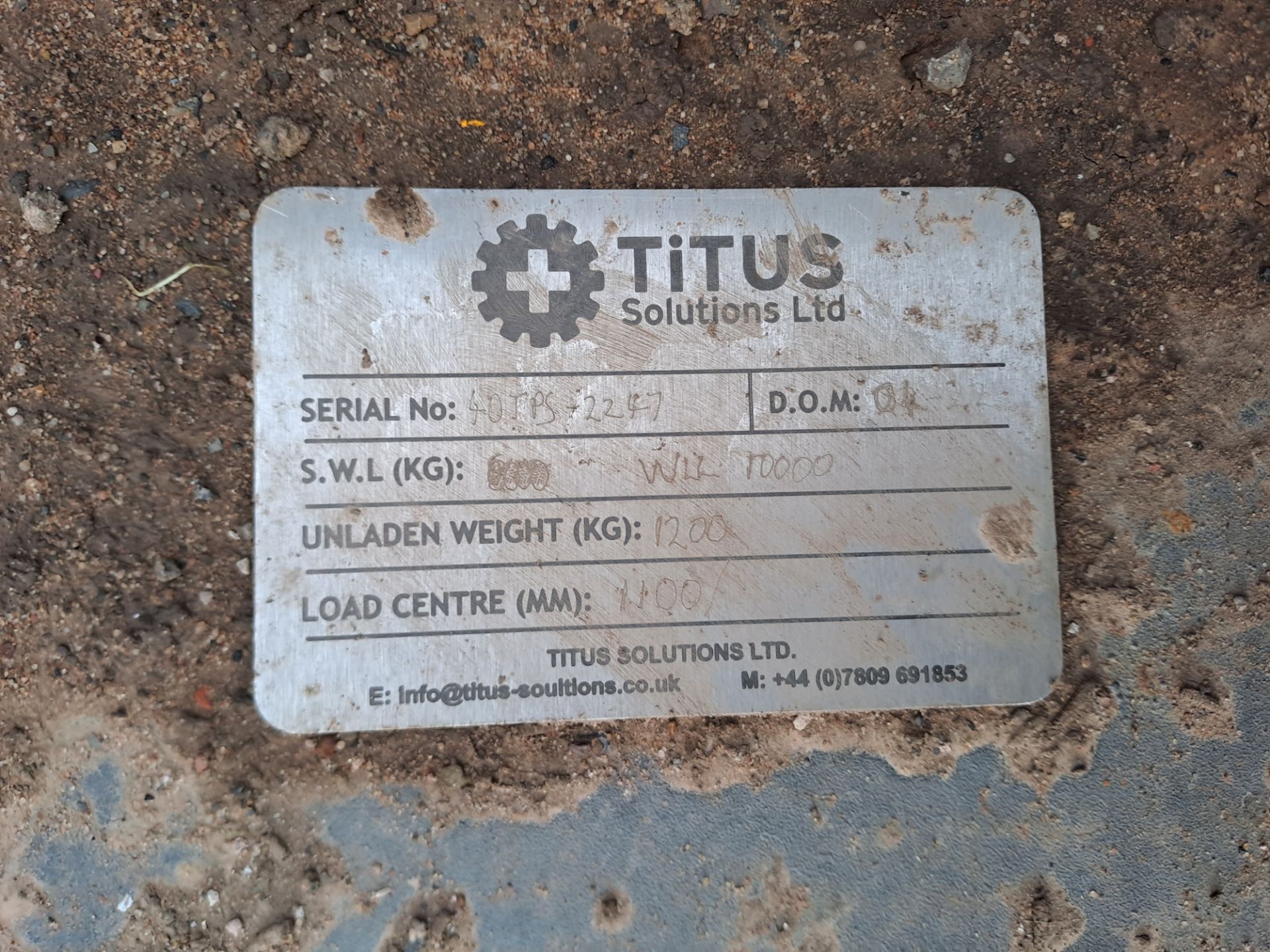 Titus Solutions Pipe Spike, serial no. 40TPS-2247, year 04/22, SWL 10,000kg (1500mm dia pipes up - Image 3 of 5