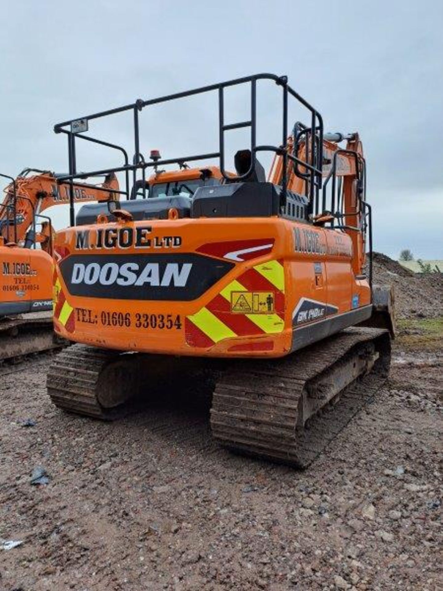 Doosan DX140LC-7 14t excavator, serial no. DHKCEBDTTM0001038, Year: 2021, hours: 2,074, Key: 1, with - Image 5 of 20