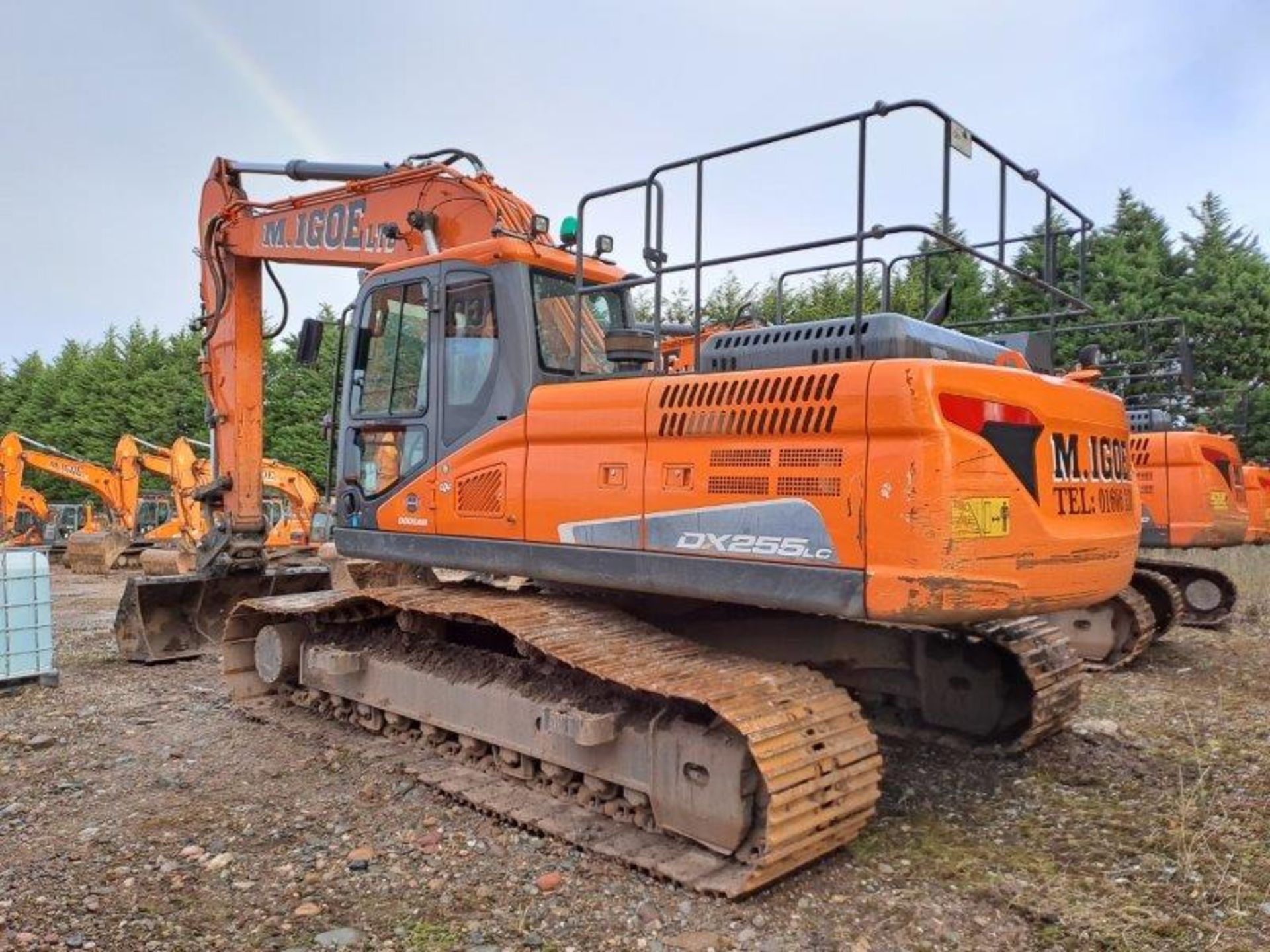 Doosan DX255LC-5 25.5t excavator, serial no. DHKCEBBXJJ0001613, Year: 2019, Hours: 4,894, Key: 1, - Image 9 of 20