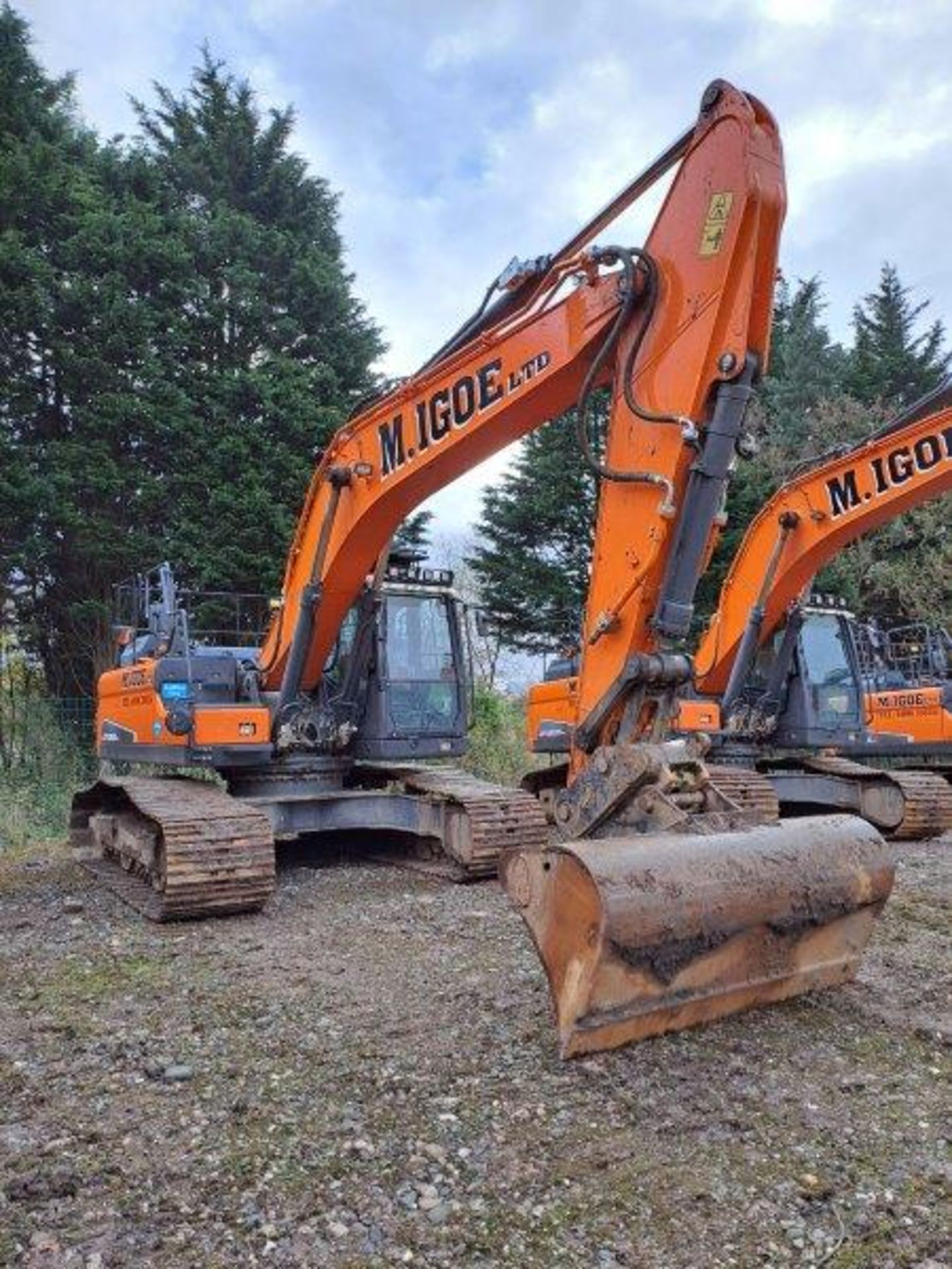 Doosan DX255LC-5 25.5t excavator, serial no. DHKCEBBXLK0001747, Year: 2021, hours: 2,752, Key: 1, - Image 12 of 23