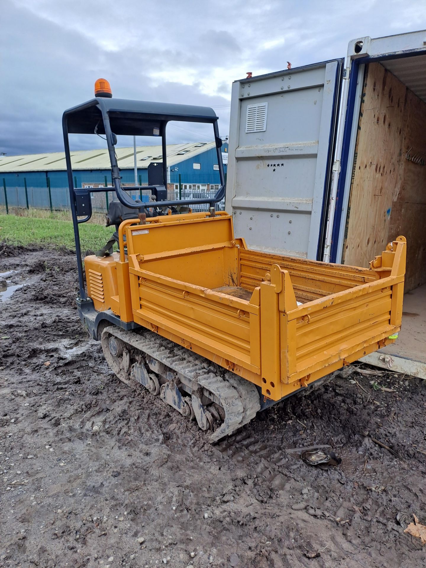 Messersi TCH1500/C/U tracked dumper, serial no. A7002349, year: 2007, with green light, orange - Image 7 of 9