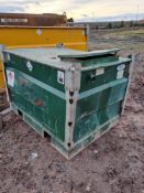 Fuel Bank FB220 bunded IBC skid mounted container, serial no. 14801, capacity 901 ltrs, with