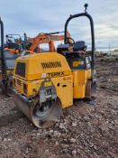 Terex TV1200 twin drum roller, serial no. SLBDTLOKOEG6CD2017, hours 529, with ROPS, green light,