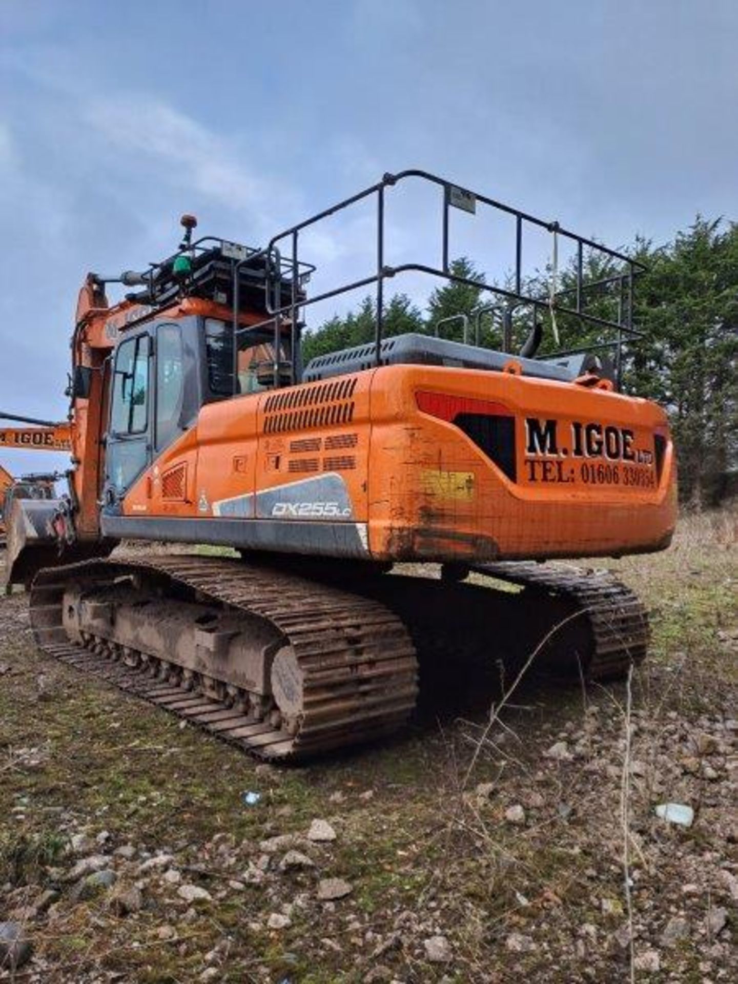 Doosan DX255LC-5 25.5t excavator, serial no. DHKCEBBXAH0001366, Year: 2017, Hours: 6,194, Key: 1, - Image 10 of 21