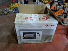 Caple CM20 stainless steel built in microwave oven & grill, boxed