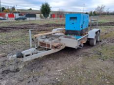 Indespension type V15 Version A twin axle plant trailer approx. 3600mm x 1700mm