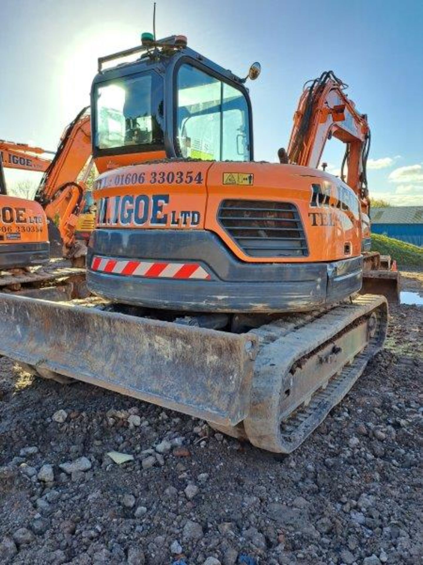 Doosan DX85-3 8t excavator, serial no. DHKCEAAVCH6001915, Year: 2018, Hours: , Key: 1, with blade, - Bild 9 aus 20