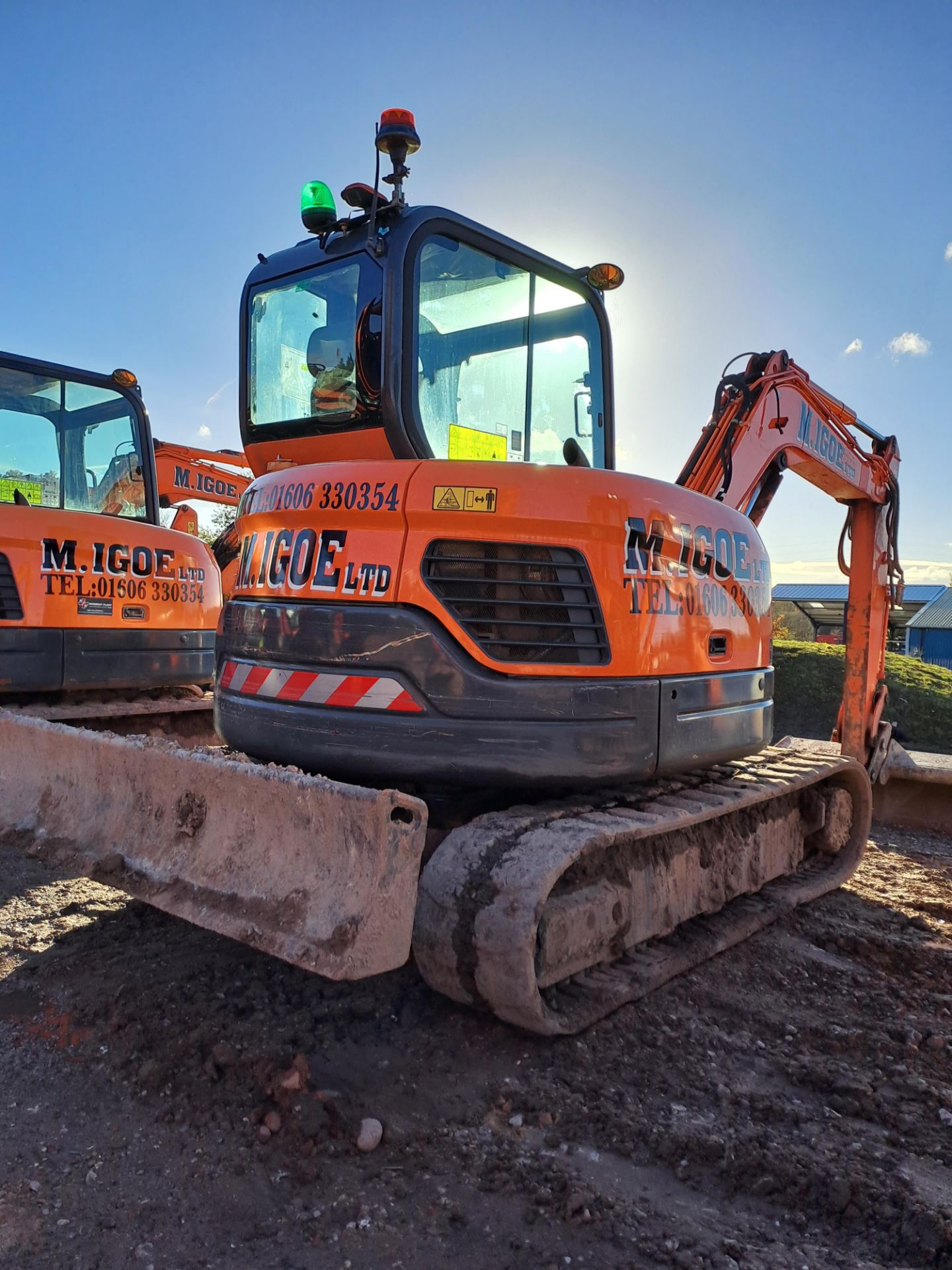 Doosan DX63-3 6t excavator, serial no. DHKCEAAYCK6002279, Year: 2021, hours: 2,764, Key: 1, with - Image 10 of 19