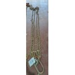 4-leg lifting chain, length approx. 2500mm NB: This item has no record of Thorough Examination.