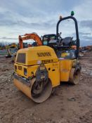 Terex TV1200 twin drum roller, serial no. SLBDTLOKOEG6CD2010, with ROPS, green light, orange light